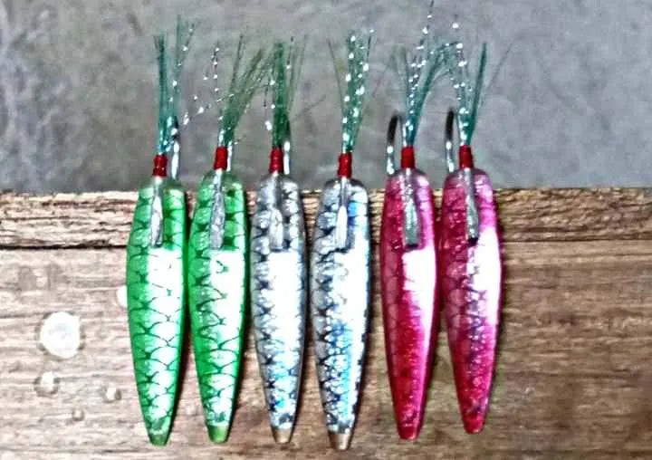 HAIRCLIPS ARTICIFIAL LURE (TROLLING) PINK/GREEN/SILVER – 3pcs Set