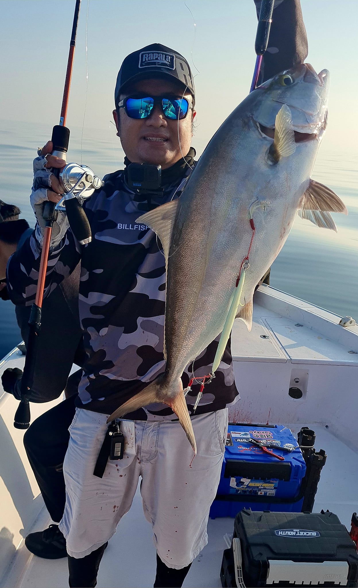 BILLFISH GEAR FISHING JERSEY HOODIE UV PROTECT - CAMOU