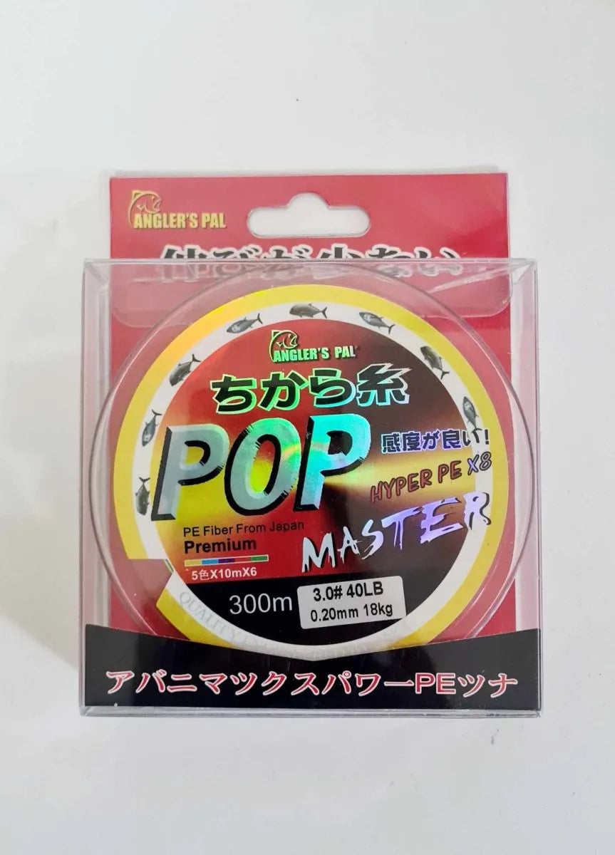 Anglers Pal POP MASTER PE X8 Multicolor PE braided Japan fishing line – 300m