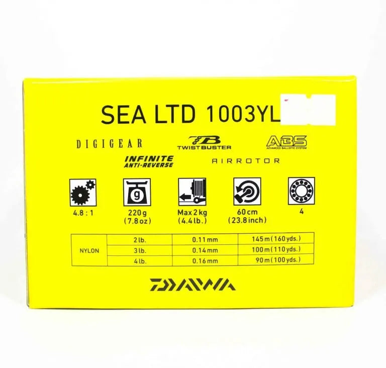 Daiwa Sea Ltd 1003nb 1003yl Ultralight Reel