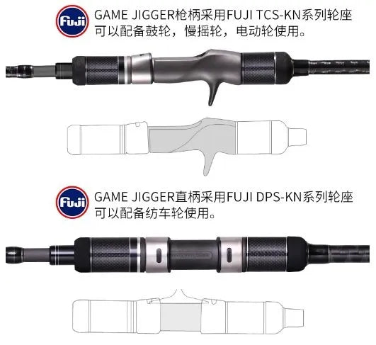 GAME JIGGER madmouse ALL FUJI BIG GAME ROD 400G MAX