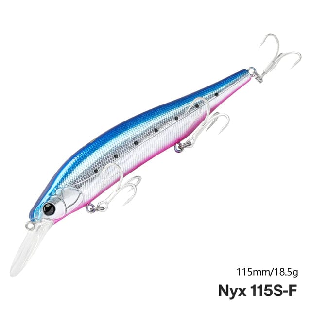 TSURINOYA 115S NYX SinKing Minnow Jerkbait 18.5g 115mm Saltwater Fishing Lure