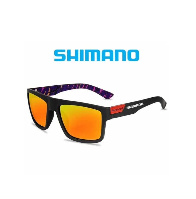 SHIMANO Polarized Sunglasses Driving Cycling Camping Hiking Fishing Outdoor + Pouch