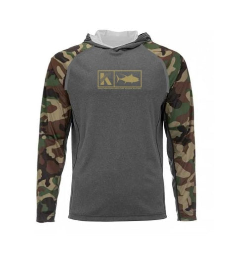 HUK JUNGLE CAMOU HOODIE WITH UV PROTECTION