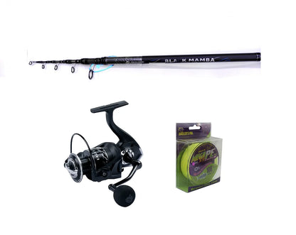BLACK MAMBA BAIT N WAIT FISHING COMBO SET