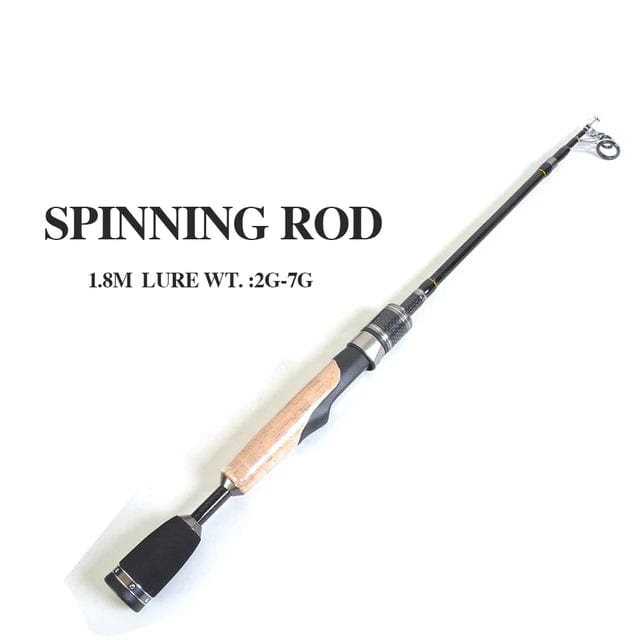 Tacklebox’s Travel Telescopic CARBON Ultralight Spinning ROD – S602UL