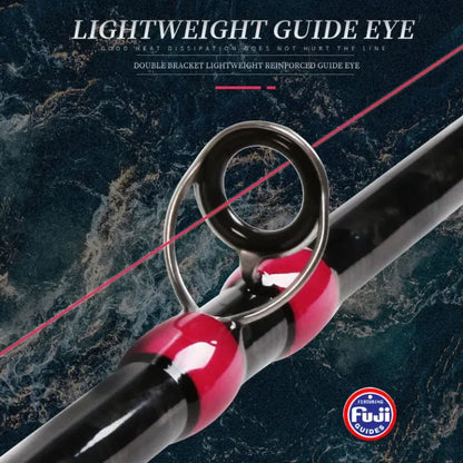 Obsession Jigging Monster Overhead 2 Section ALL FUJI Jigging ROD