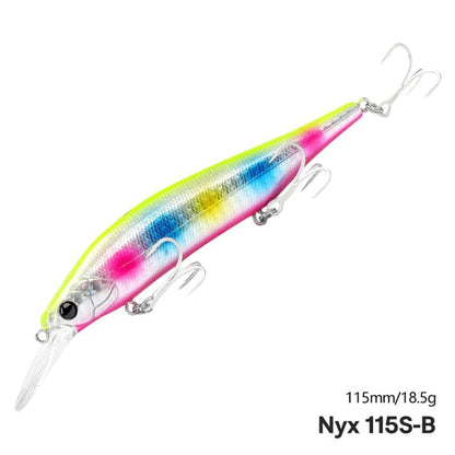 TSURINOYA 115S NYX SinKing Minnow Jerkbait 18.5g 115mm Saltwater Fishing Lure