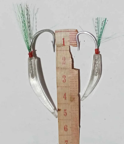 HAIRCLIPS ARTICIFIAL LURE (TROLLING) PINK/GREEN/SILVER – 3pcs Set