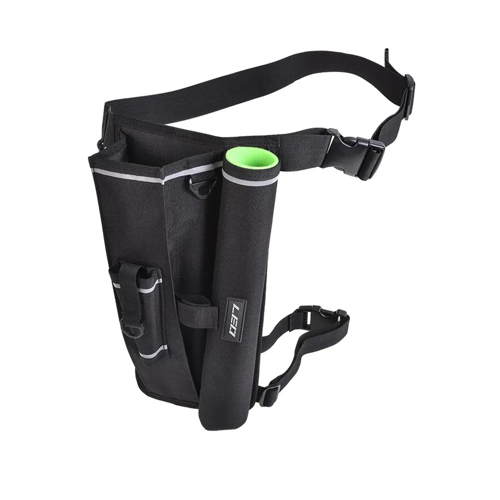 Multifunction Rod Holster with Lure Pocket Plier and Lip Grip Holder